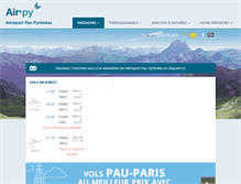 Tablet Screenshot of pau.aeroport.fr