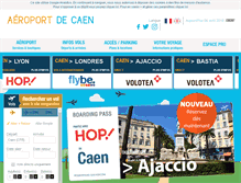 Tablet Screenshot of caen.aeroport.fr