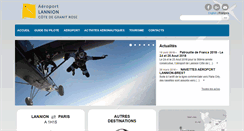 Desktop Screenshot of lannion.aeroport.fr