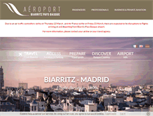 Tablet Screenshot of biarritz.aeroport.fr