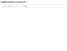 Tablet Screenshot of english.toulouse.aeroport.fr